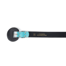 Load image into Gallery viewer, Turquoise Bloom Leather Belt