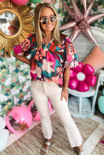 Load image into Gallery viewer, Rose Floral Blouse