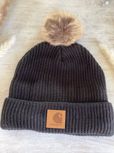 Load image into Gallery viewer, Leather Patch Beanie
