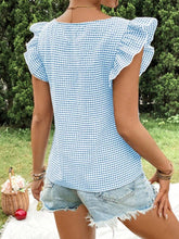 Load image into Gallery viewer, Gingham Blouse Top
