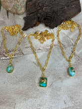 Load image into Gallery viewer, The Golden Sonoran Mountain Turquoise Necklace
