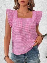 Load image into Gallery viewer, Gingham Blouse Top
