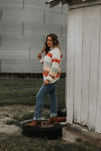 Load image into Gallery viewer, Striped Color Block Sweater
