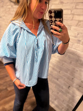 Load image into Gallery viewer, Blue Moby Blouse
