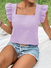 Load image into Gallery viewer, Gingham Blouse Top
