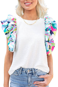 White Colorblocked Shirt