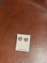 Load image into Gallery viewer, Cotton Candy Heart Earrings
