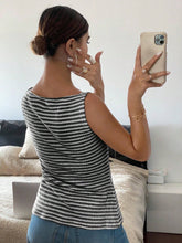Load image into Gallery viewer, Black Striped Tank
