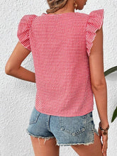 Load image into Gallery viewer, Gingham Blouse Top
