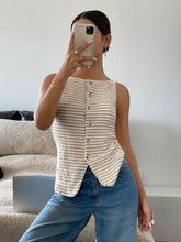 Load image into Gallery viewer, Black Striped Tank
