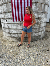 Load image into Gallery viewer, Firey Shirred Tank
