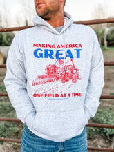 Load image into Gallery viewer, ‘Make America Great Again, One Field at a Time ’ Hoodie
