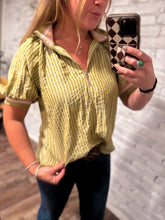 Load image into Gallery viewer, Green Moby Blouse
