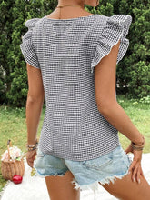 Load image into Gallery viewer, Gingham Blouse Top
