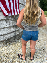 Load image into Gallery viewer, Black Striped Tank
