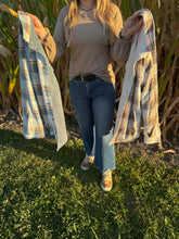 Load image into Gallery viewer, Reversible Corduroy Plaid Shacket
