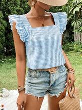 Load image into Gallery viewer, Gingham Blouse Top
