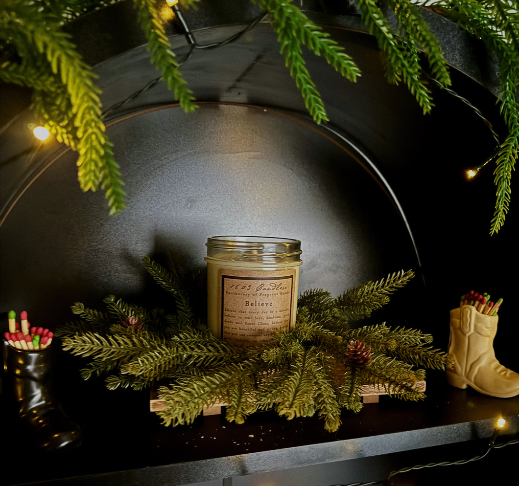 Holiday Candle Wreath