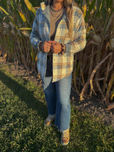 Load image into Gallery viewer, Reversible Corduroy Plaid Shacket
