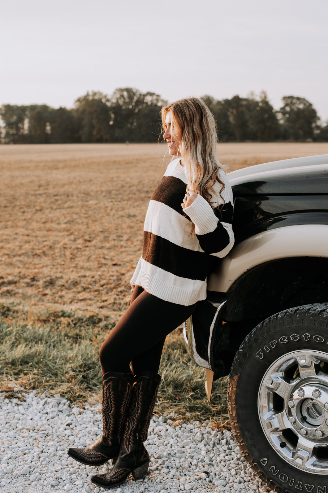 B&W Stripped Sweater