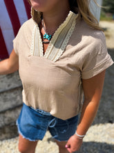 Load image into Gallery viewer, Crochet Lace Blouse
