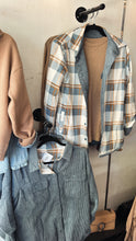 Load image into Gallery viewer, Reversible Corduroy Plaid Shacket
