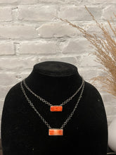 Load image into Gallery viewer, Red Spiny Bar Necklace
