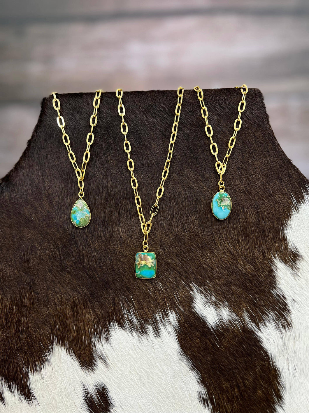 The Golden Sonoran Mountain Turquoise Necklace