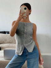 Load image into Gallery viewer, Black Striped Tank
