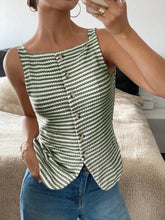 Load image into Gallery viewer, Black Striped Tank
