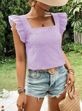 Load image into Gallery viewer, Gingham Blouse Top
