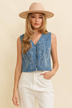 Load image into Gallery viewer, The Miley Denim Vest
