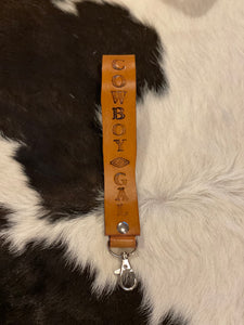 Cowboy Gal Wristlet Keychain