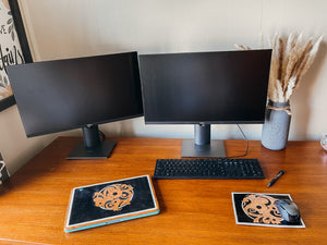 Tooled Leather Mouse Pad