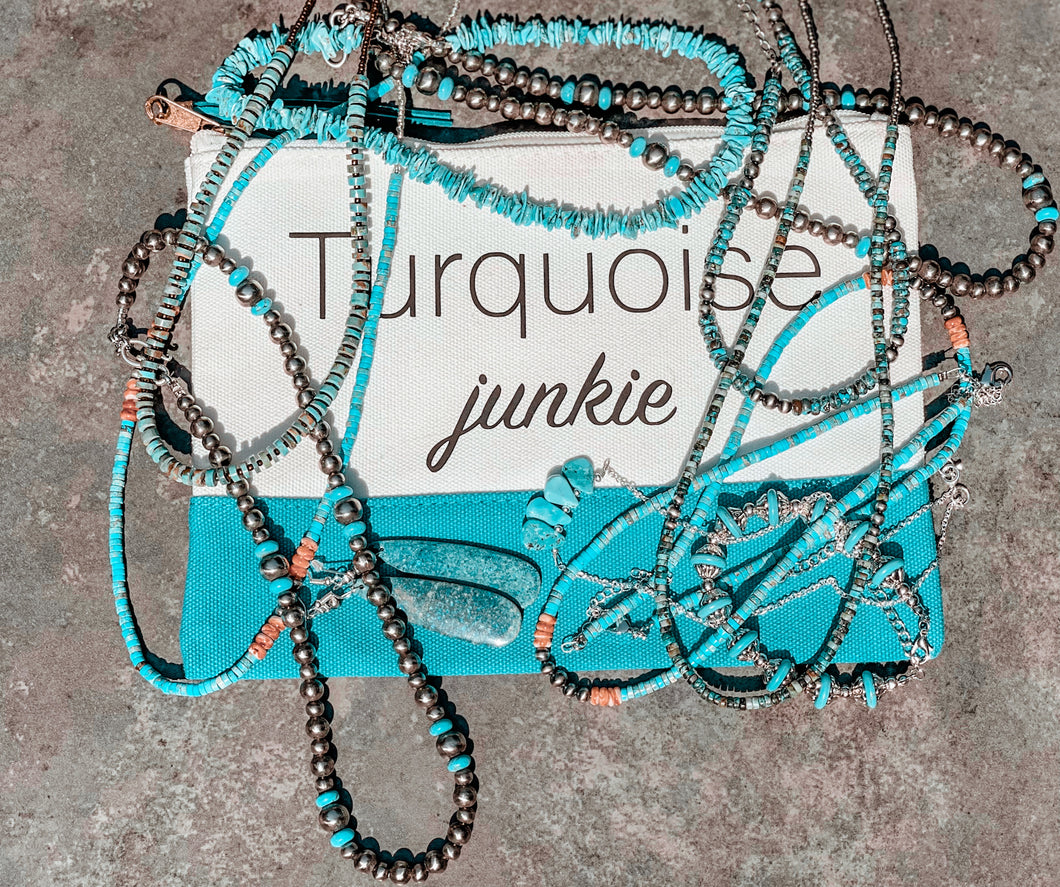 “Turquoise Junkie” Jewelry Bag