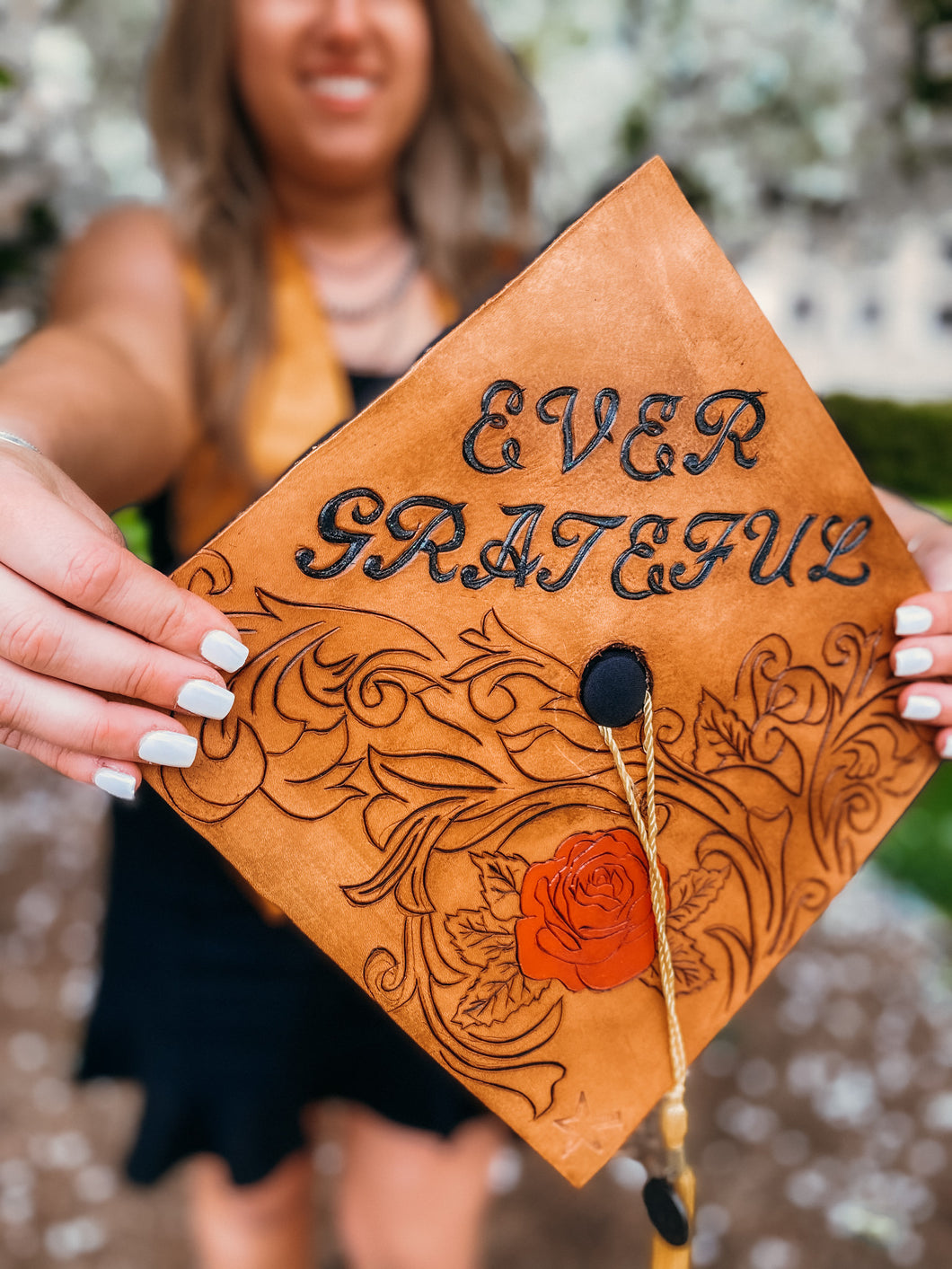 Leather Graduation Cap