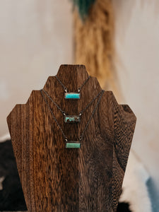 Turquoise Bar Necklace