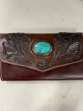 Load image into Gallery viewer, Turquoise Stone Wallet
