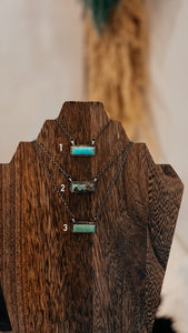 Turquoise Bar Necklace