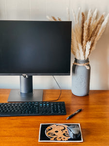 Tooled Leather Mouse Pad