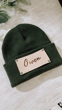 Load image into Gallery viewer, Leather Patch Beanie
